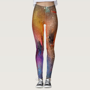 Aurora Borealis Leggings Northern Ljus & Träd