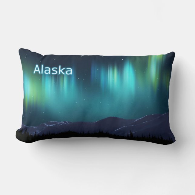 Aurora Borealis Lumbarkudde (Framsida)