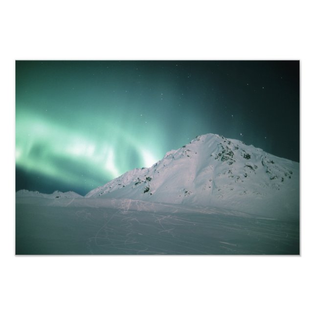 Aurora Borealis, nära Palmer, 17/18 januari, Fototryck (Framsidan)
