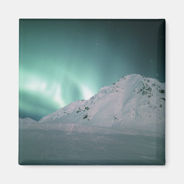 Aurora Borealis, nära Palmer, 17/18 januari, Magnet (Framsidan)