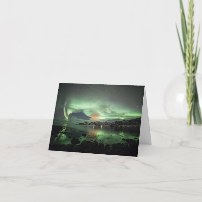 Aurora Borealis Norge Kort (Framsida)