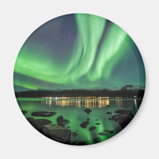 Aurora Borealis Norge Magnet (Framsidan)