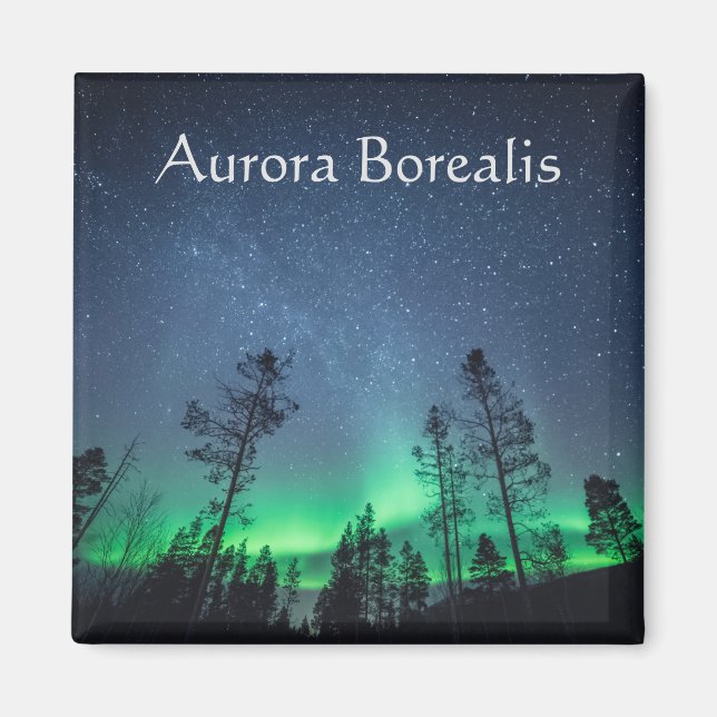 Aurora Borealis Norge Magnet (Framsidan)
