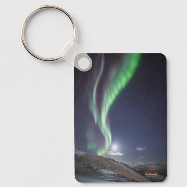 Aurora Borealis Norge Nyckelring (Framsida)
