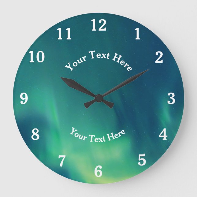 Aurora Borealis norra Ljus Alaska Arktis Stor Klocka (Framsida)