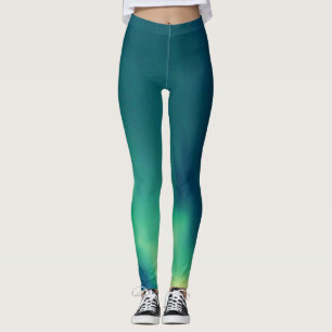 Aurora Borealis norra ljus Alaska Himlar Leggings