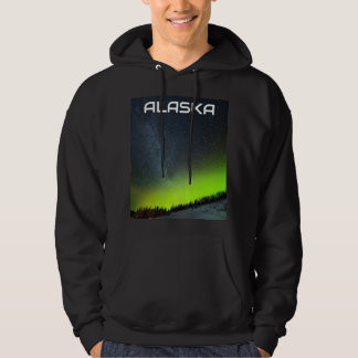 Aurora Borealis norra ljus Alaska himlar natt Hoodie