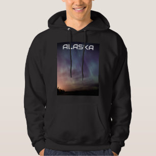 Aurora Borealis norra ljus Alaska himlar natt Hoodie