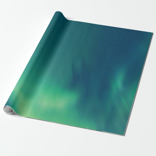Aurora Borealis norra Ljus Alaska Himmel Presentpapper (Utrullad)