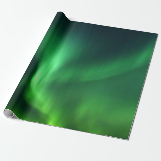 Aurora Borealis norra Ljus Alaska Himmel Presentpapper (Utrullad)