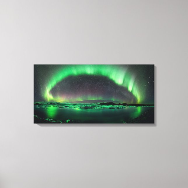 Aurora Borealis - norra Ljus Canvastryck (Framsida)