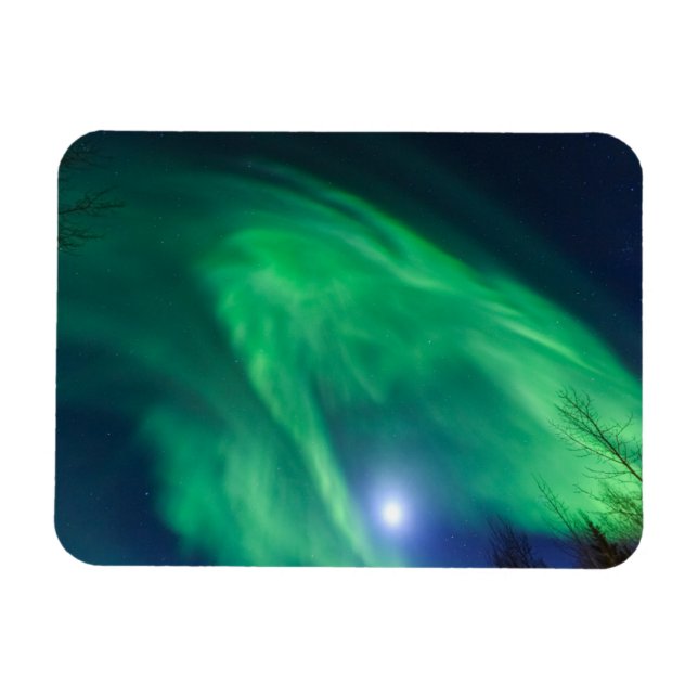 Aurora Borealis norra Ljus | Fairbanks Magnet (Horisontell)