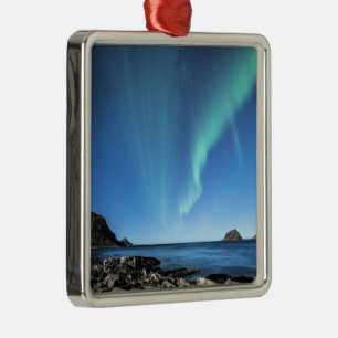 Aurora Borealis, norra Ljus Julgransprydnad Metall
