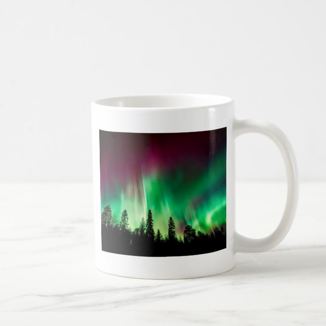 Aurora borealis norra ljus kaffemugg (Höger)