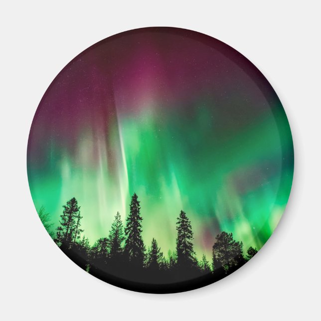 Aurora borealis norra ljus magnet (Framsidan)