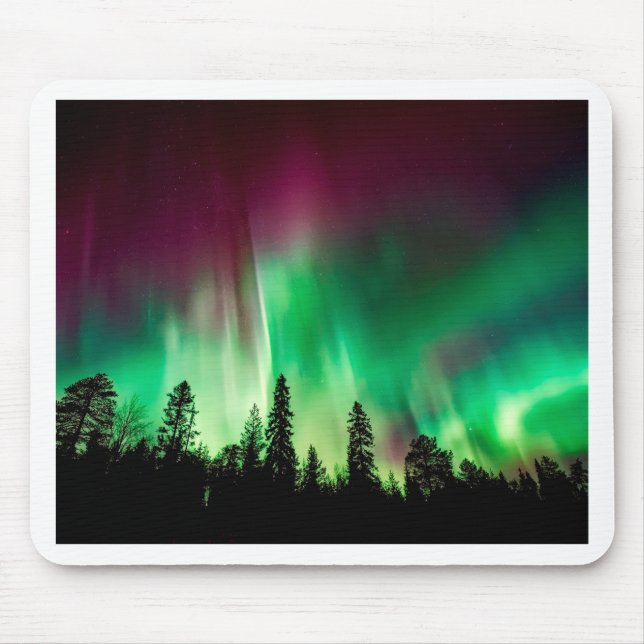 Aurora borealis norra ljus musmatta (Framsidan)