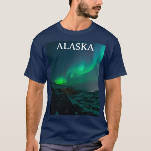 Aurora Borealis Norra ljus Norge Arktis T-Sh T Shirt