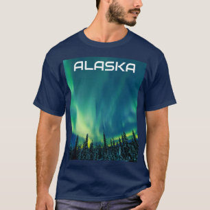 Aurora Borealis Norra ljus Norge Arktis T Shirt