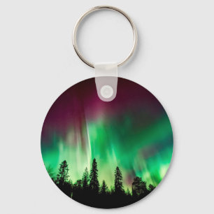 Aurora borealis norra ljus nyckelring