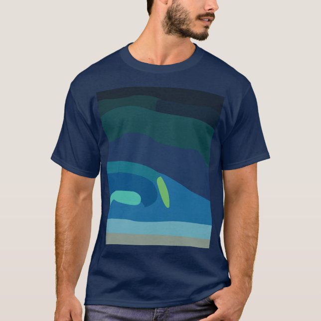 Aurora Borealis norra Ljus T Shirt (Framsida)