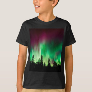 Aurora borealis norra ljus t-shirt