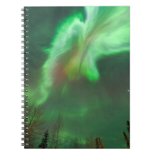 Aurora Borealis Norrsken Fairbanks Anteckningsbok