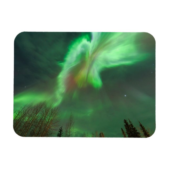 Aurora Borealis Norrsken | Fairbanks Magnet (Horisontell)