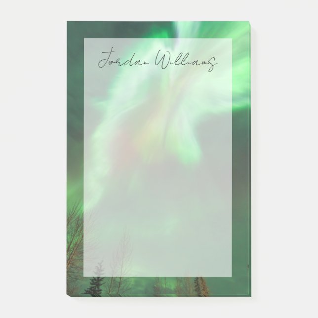 Aurora Borealis Norrsken | Fairbanks Post-it Block (Framsida)