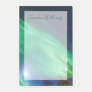 Aurora Borealis Norrsken   Fairbanks Post-it Block