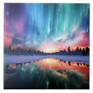 Aurora Borealis, Norrsken, Kakelplatta