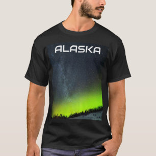 Aurora Borealis Norrsken Norge Arktis T-Shirt