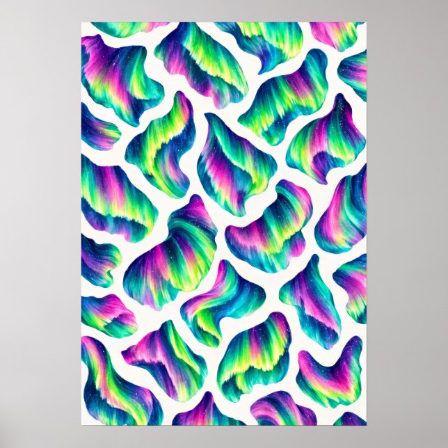 Aurora Borealis Norrsken Poster (Framsidan)