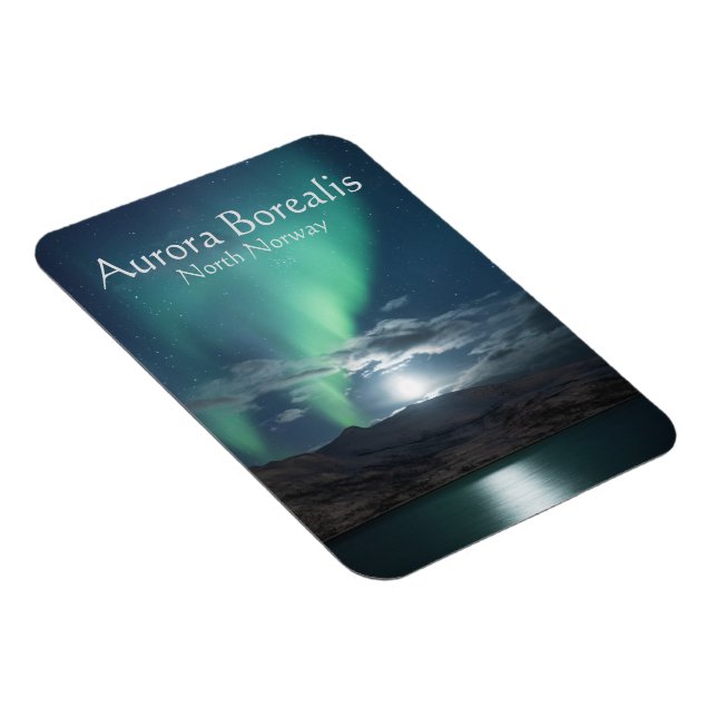 Aurora Borealis North Norge Magnet (Högersidan)