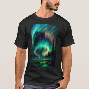 Aurora Borealis/ Northern Ljus Gift T Shirt