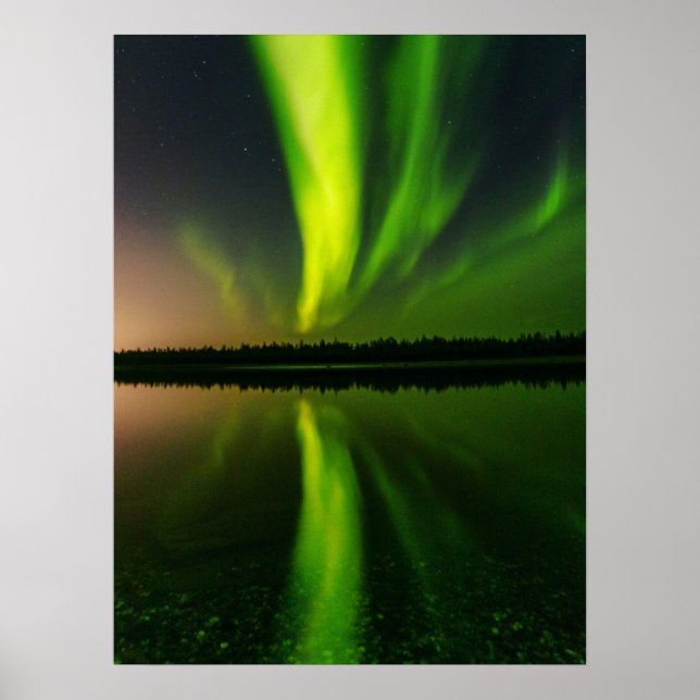 Aurora Borealis Northern ljus Norge Poster (Framsidan)