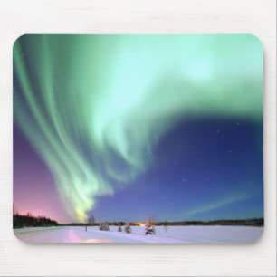 Aurora Borealis över Alaska Musmatta