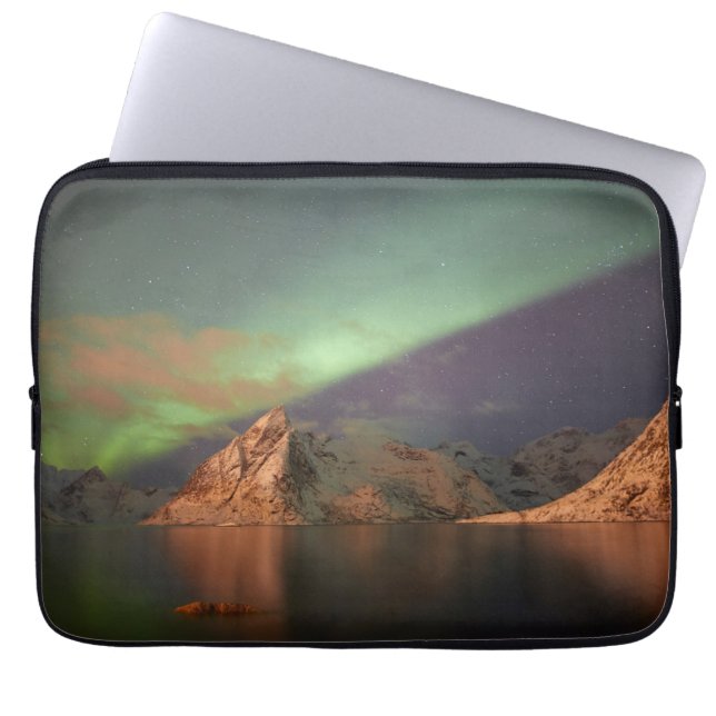 Aurora Borealis, Polar Ljus Laptop Fodral (Framsidan)