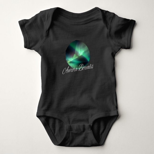 Aurora Borealis Polar Ljus T Shirt (Framsida)