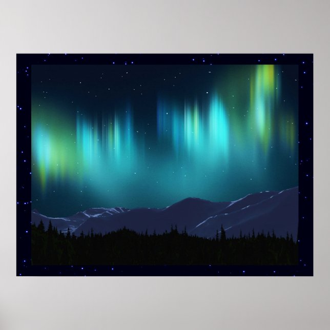 Aurora Borealis Poster (Framsidan)