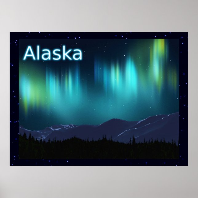Aurora Borealis Poster (Framsidan)