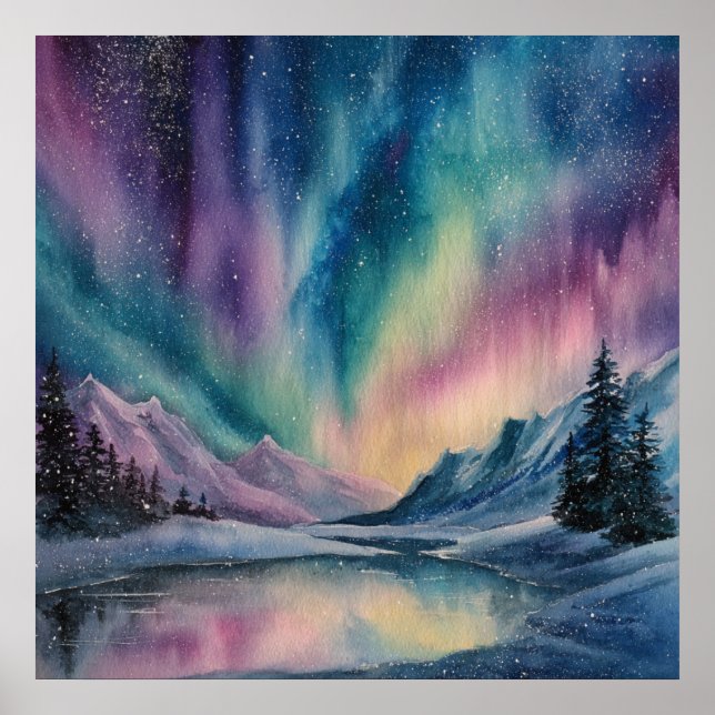 Aurora Borealis Poster (Framsidan)