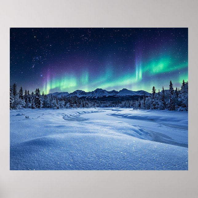 Aurora Borealis Poster (Framsidan)