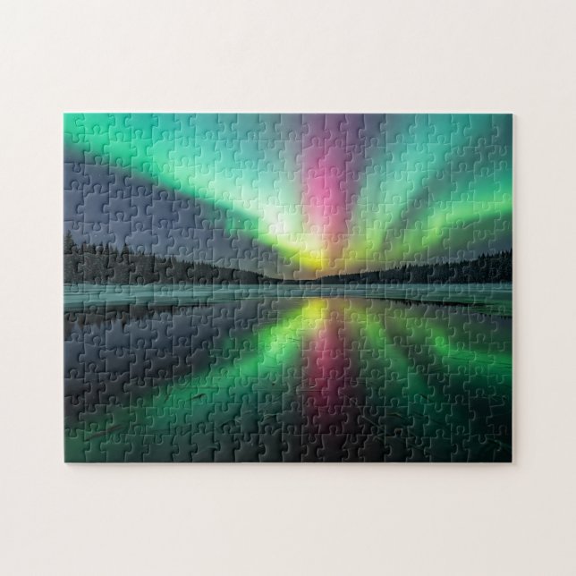 Aurora Borealis Pussel (Horisontell)