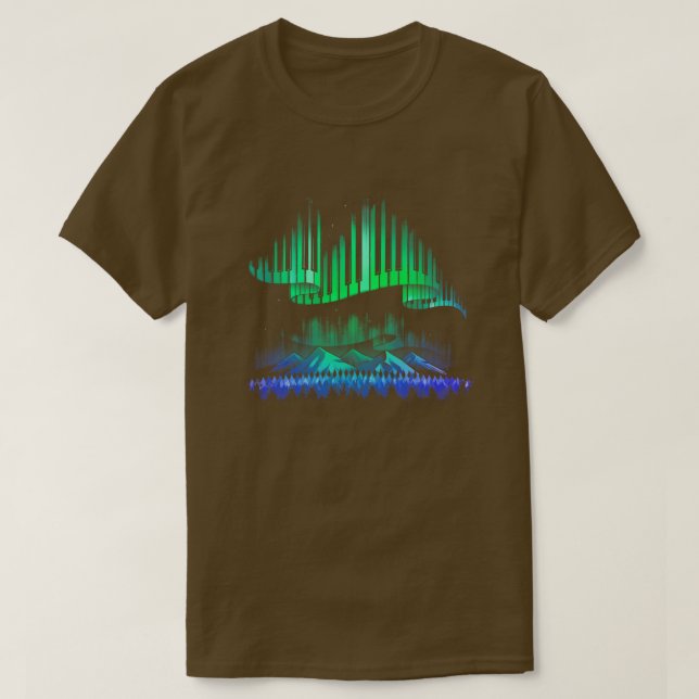 Aurora Borealis Sång T Shirt (Design framsida)