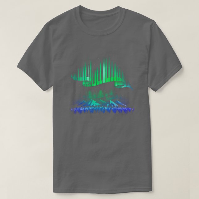 Aurora Borealis Sång T Shirt (Design framsida)