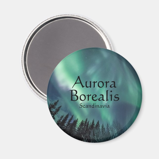 Aurora Borealis Skandinavien Magnet (Front/Back)
