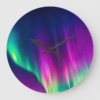 Aurora Borealis Stor Klocka