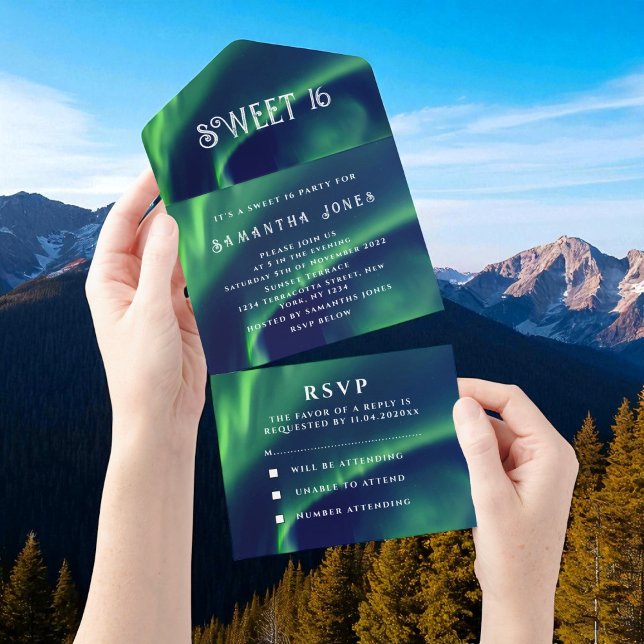 Aurora Borealis Sweet 16 Söt norra Ljus A (Skapare uppladdad)