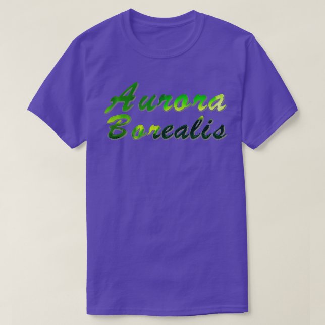 Aurora Borealis T Shirt (Design framsida)