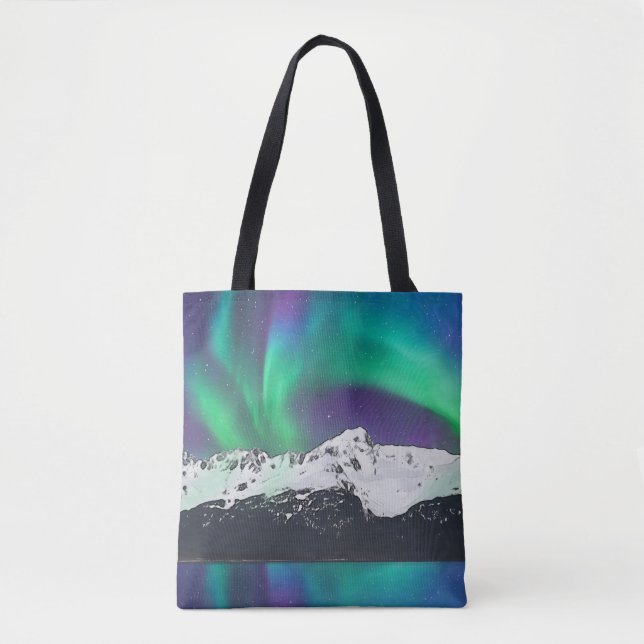Aurora Borealis - Tote Bag Tygkasse (Framsida)